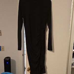 Elegant Black Long Sleeve Dress